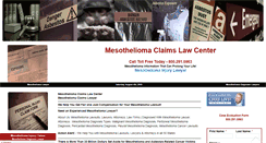 Desktop Screenshot of mesotheliomaclaimslawcenter.com